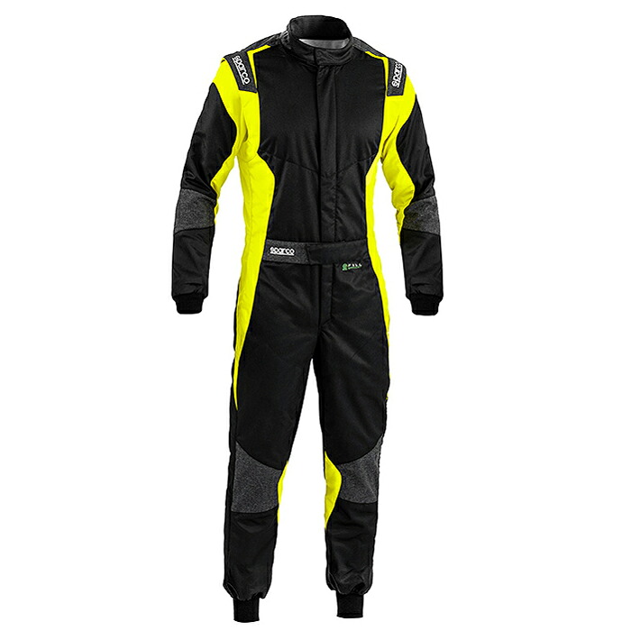 SPARCO スパルコ FUTURA R579 レーシングスーツ 黒いこと×黄色 FIA8856-2018使用許可 (001155NRGF) FULL EFFICIENCY SUIT