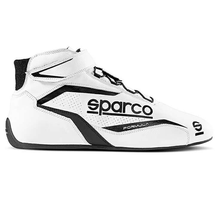 SPARCO スパルコ FORMULA レーシングシューズ ホワイト&times;ブラック FIA8856-2018公認 (001296BINR)｜モノコレ 41,470円