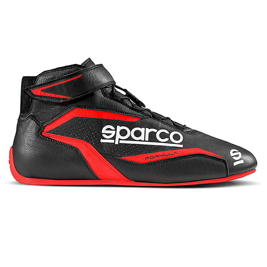 SPARCO スパルコ FORMULA レーシングシューズ ブラック&times;レッド FIA8856-2018公認 (001296NRRS)｜モノコレ