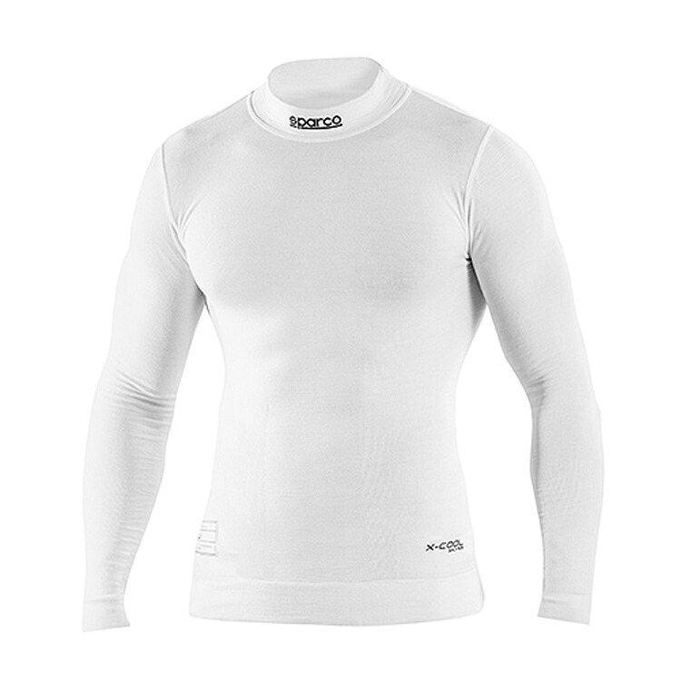 在庫限り：SPARCO スパルコ RW-10 SHIELD PRO TOP ホワイト アンダーウェア X-COOL FIA8856-2018 (001786MBO) MY2023