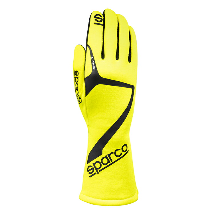 SPARCO スパルコ LAND GLOVE イエロー レーシンググローブ FIA8856-2018公認 (001366GF) MY2025