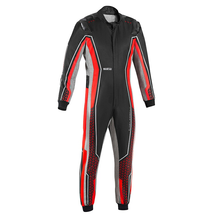 SPARCO スパルコ SUPERLEGGERA-K レーシングスーツ 黒いこと×赤いこと FIA8877-2022お墨付き   レーシングカー透写物専用 MY2025 (BKS0012B0K12) ※四輪スピード競技当て嵌める不可