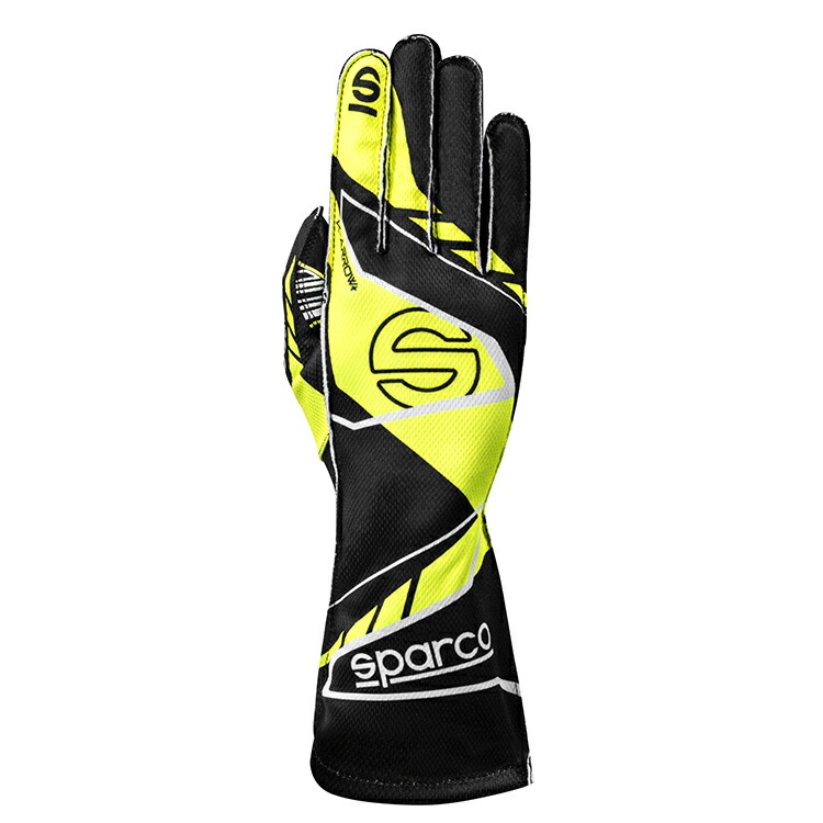 SPARCO スパルコ K-ARROW+(PLUS) GLOVE イエロー FIA 8877-2022公認 レーシンググローブ レーシングカート用 (BKG0003B0K08) MY2025