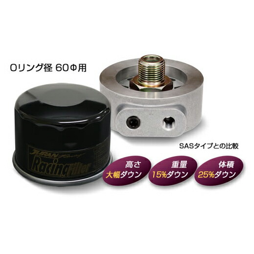JURAN ジュラン コンパクトフィッティング PLUS＋ 小型オイルフィルターセット直径 6.0cm用 1点