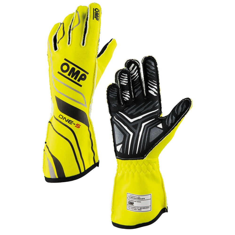 楽天市場 Omp One S Glove My 蛍光イエロー Gf レーシンググローブ Fia公認56 18 Fluo Yellow モノコレ