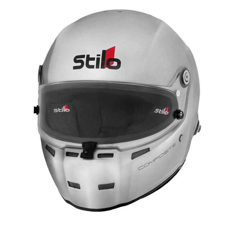 国内在庫限り：STILO HELMET ST5 FN Composite HANS シルバー Snell SA2020 FIA 8859-2015 コンポジット ヘルメット AA0710AG2T