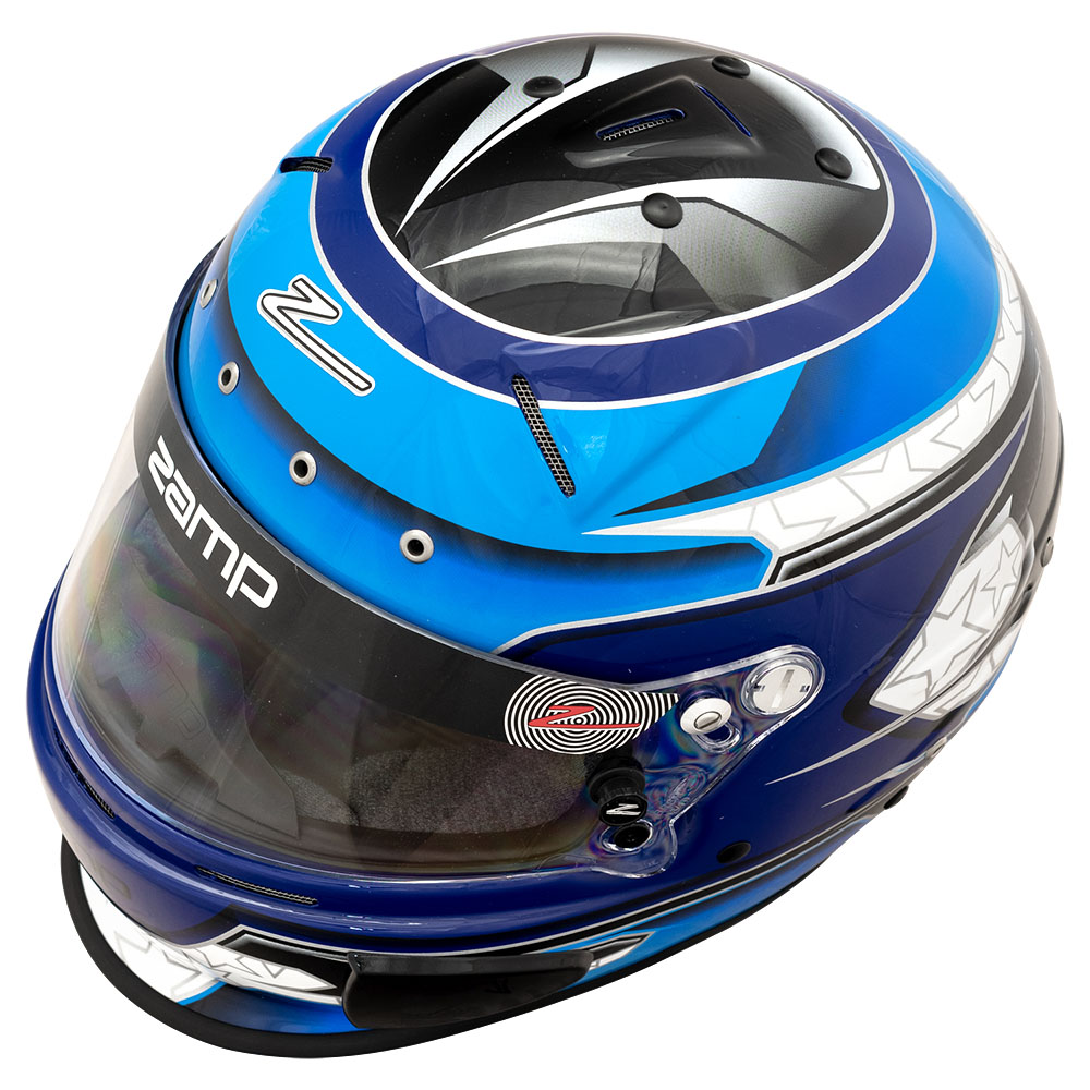 楽天市場】Zamp Helmet ZR-72 GRAPHIC Gloss Black/Red/Blue