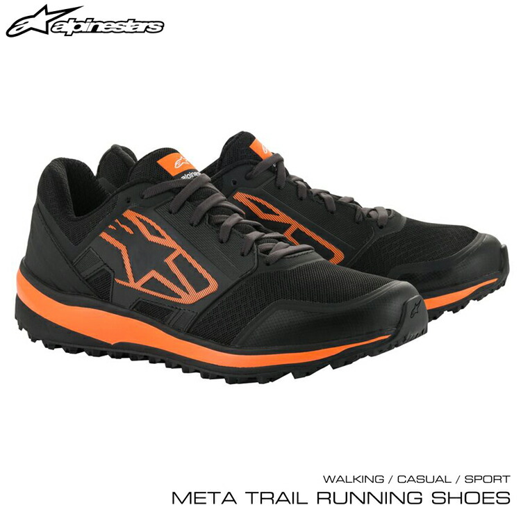 アルパインスターズ Running Meta Trail Running Trail Shoes 14 靴 ブラック オレンジ 14 ウォーキング カジュアル スポーツシューズ 14 モノコレ