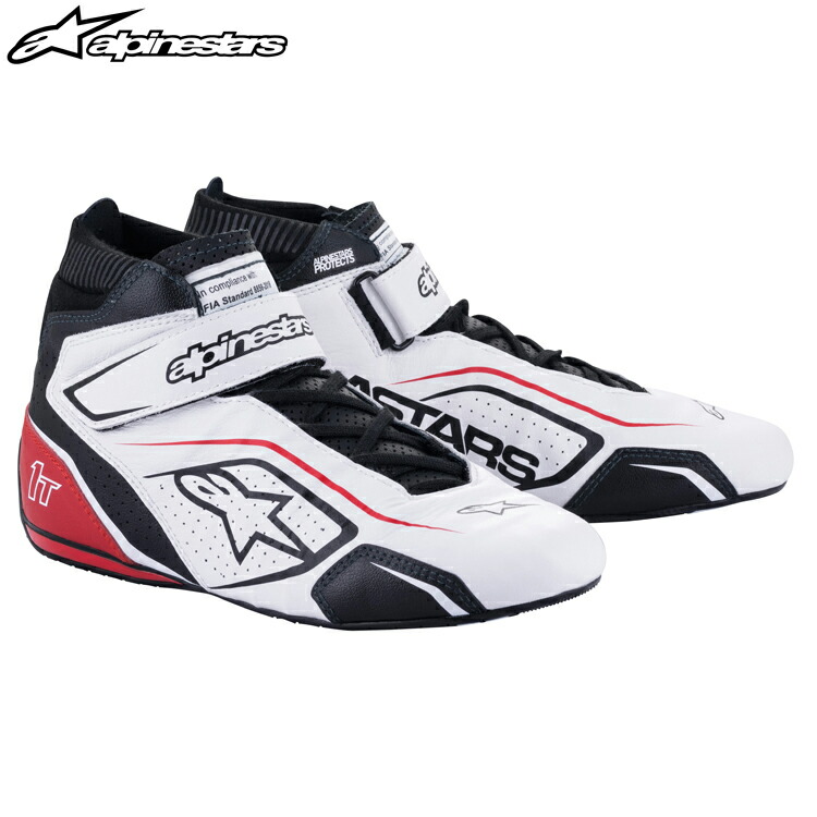 フラワープリント Alpinestars TECH-1 Zシューズ WH/BK/RD 25.5