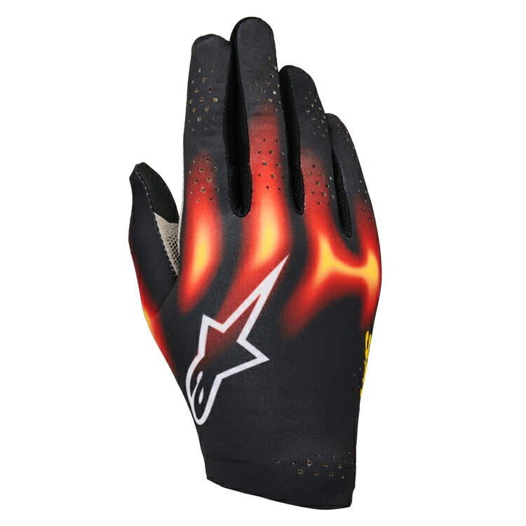 2026 NEW MODEL アルパインスターズ SIM GLOVES GRAPHIC 3 ブラック×レッド(1617) シミュレーター・ゲーミング用グローブ (3551426-1617) MY2026
