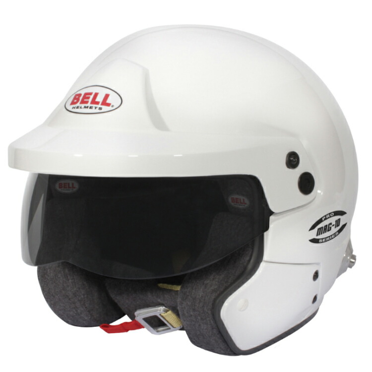 BELL RACING MAG10 PRO HANS FIA 8859-2024 SNELL SA2020 カーボングラス コンポジット シェル オープンフェイス ヘルメット (134611X) MY2025