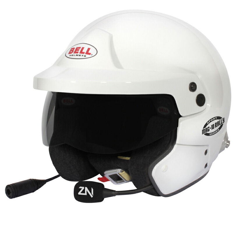 BELL RACING MAG10 RALLY SPORT HANS FIA 8859-2024 SNELL SA2020 カーボングラス コンポジット シェル オープンフェイス ヘルメット (1443A2X) MY2025