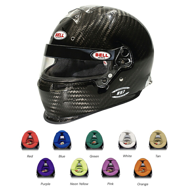 BELL RACING RS7 CARBON DUCKBILL HANS FIA8859-2024 SNELL SA2020 カラーインテリア カーボン ヘルメット (5204XXX) MY2025 ※本国受注生産品のため納期2-3ヶ月