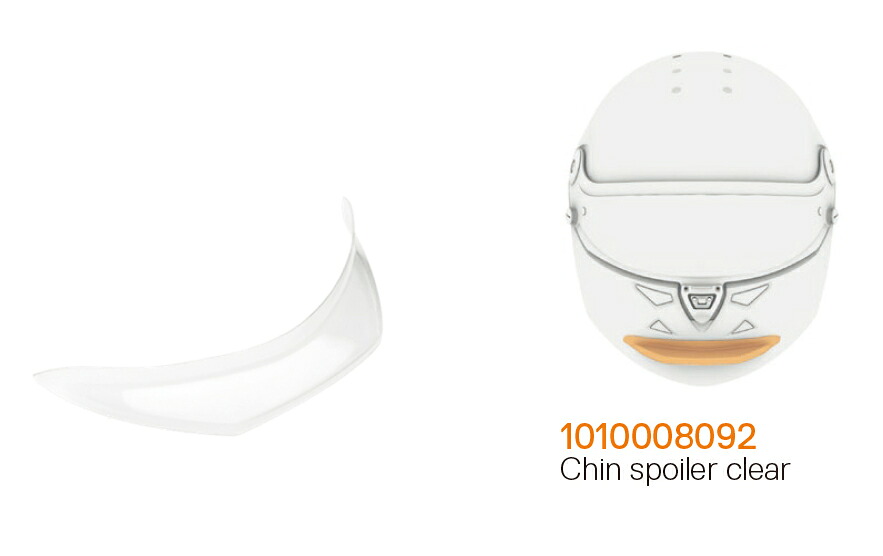 SCHUBERTH シューベルト ヘルメット Chin Spoiler clear（チンスポイラー クリアー） SP1 SF2 SF3 SF4用 (1010008092)