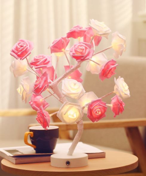 楽天市場 置物 Ledライト ツリー型 薔薇のなる木 砂糖菓子みたいなバラの花 モノッコ