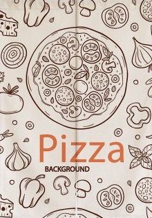 楽天市場 のれん ピザのイラスト キッチン 家庭 店舗用 ナチュラルデザイン Aタイプ モノッコ