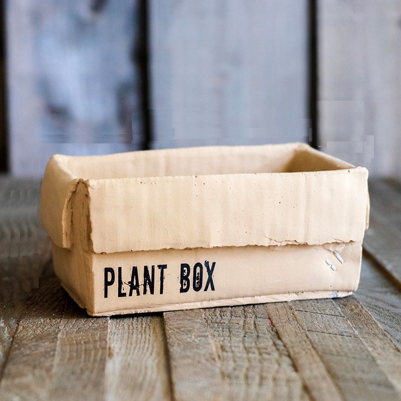 楽天市場 プランター フラワーポット 段ボール箱風デザイン Plant Box Cタイプ モノッコ