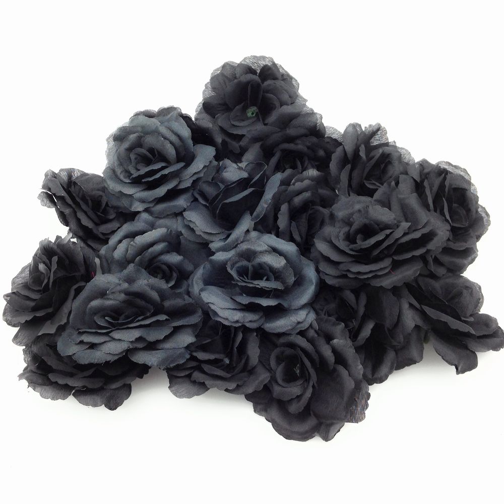 楽天市場 黒のばら 造花 全長67cm 黒のローズ 黒のばら 花径約12 5cm A 造花の店ａｚｕｍａ