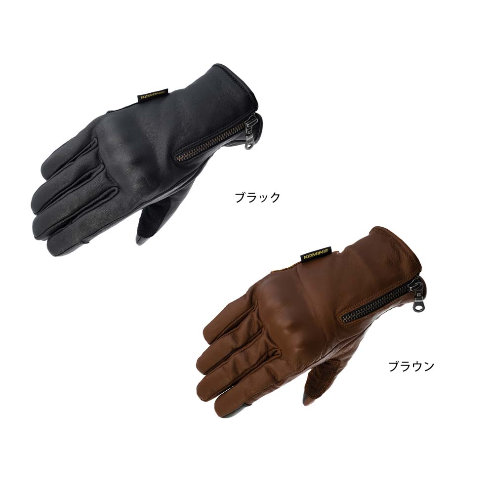 コミネ (KOMINE) 06-850 レザーウィンターショートグローブ Zシリーズ オートバイ用 GK-850