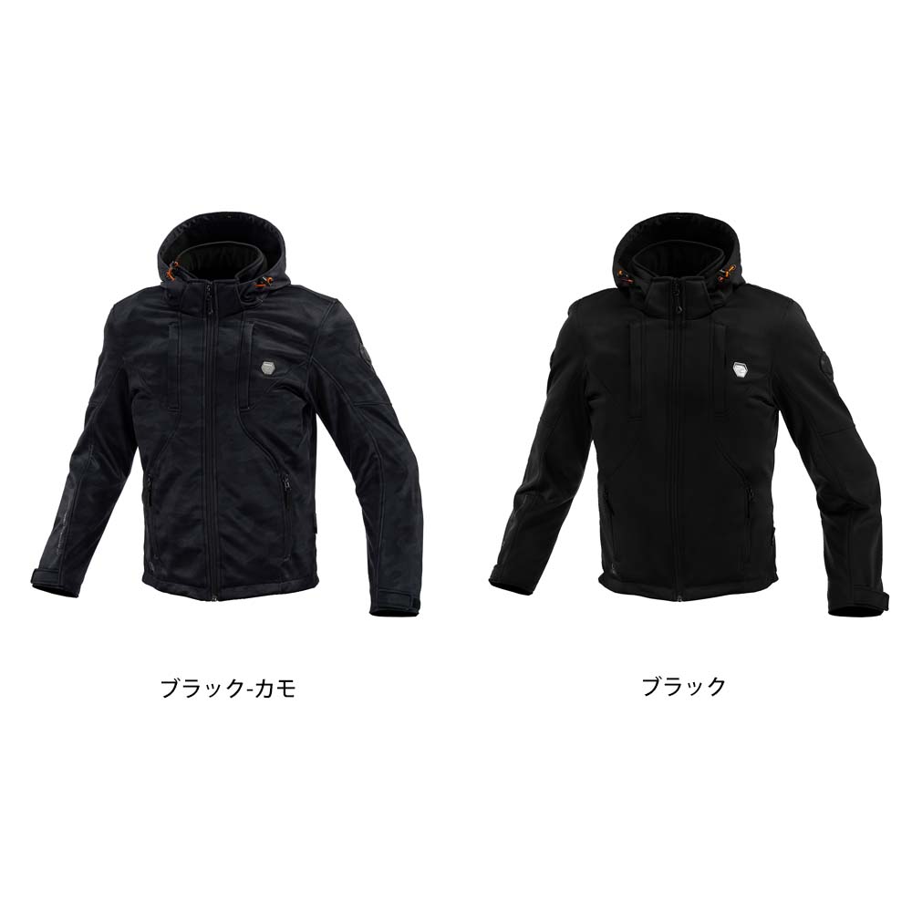 コミネ 07-6024 プロテクトソフトシェルシステムパーカ 肩、ひじ、背中、胸プロテクター標準装備 KOMINE JK-6024