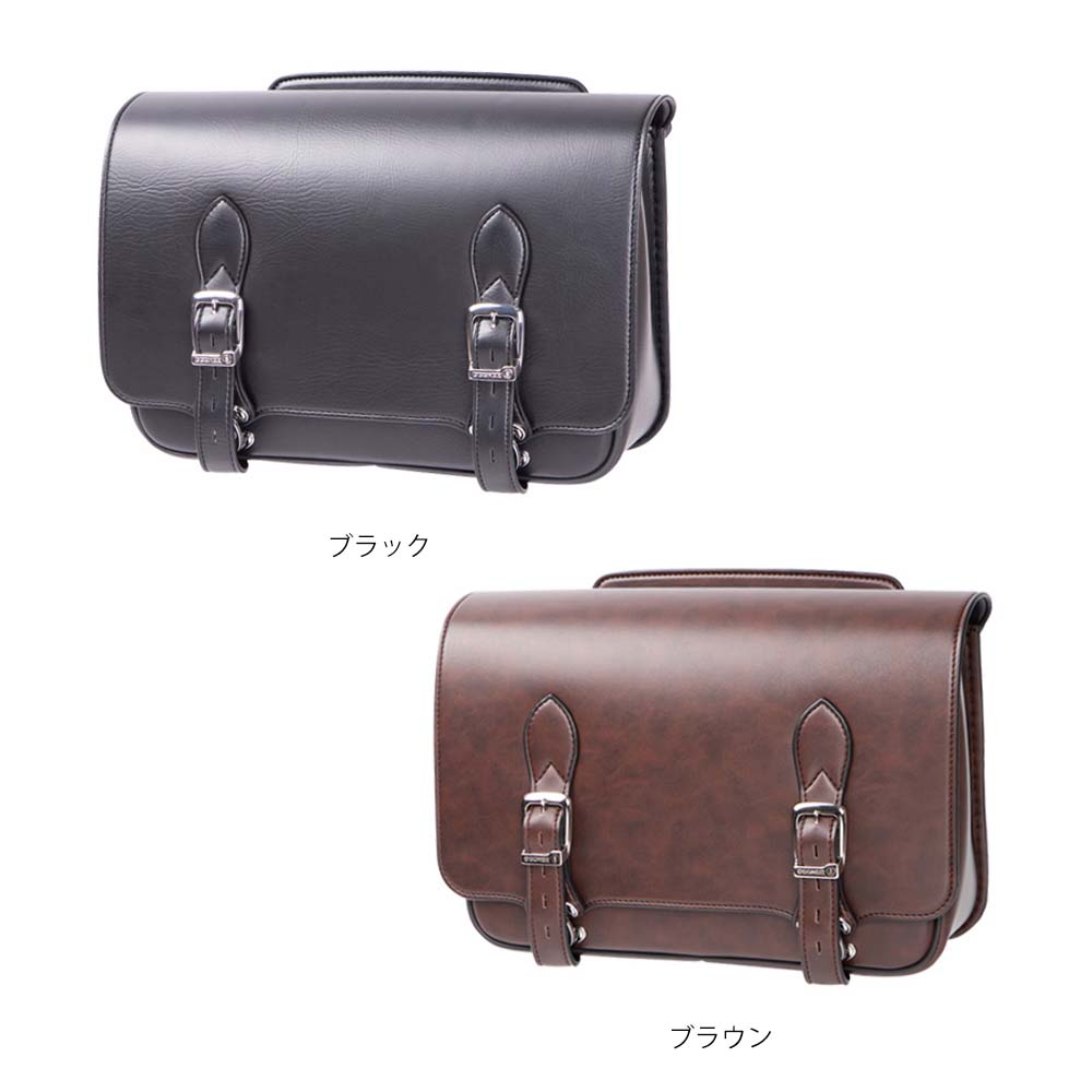 【デグナーWEB正規代理店】 デグナー DSB-16 シンセティックレザーサドルバッグ SYNTHETIC LEATHER SADDLEBAG DEGNER DSB-16