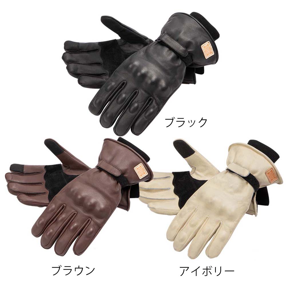【デグナー認定WEB正規代理店】 デグナー (DEGNER) WG-50 ★ ウィンターレザーグローブ WINER LEATHER GLOVE グリップヒーターにも対応 メンズ オートバイ用 グローブ WG-50