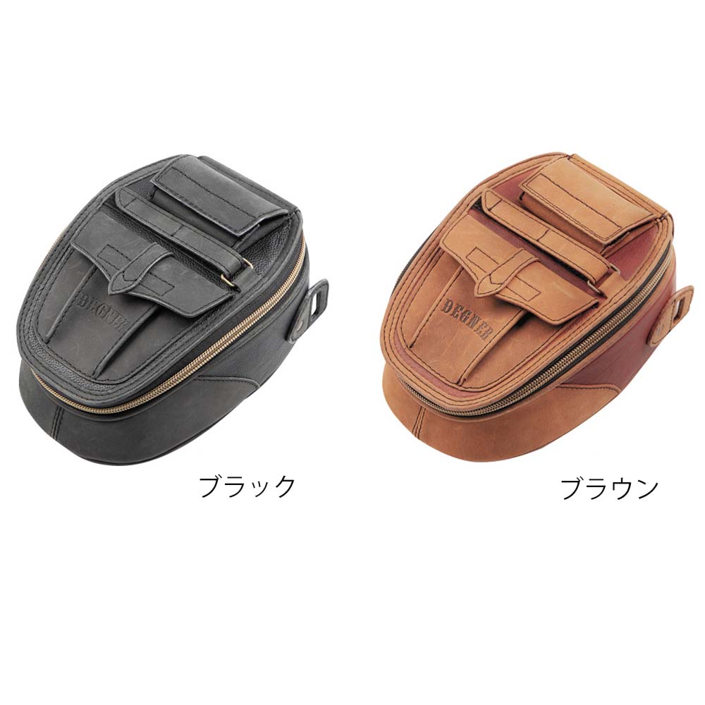 【デグナーWEB正規代理店】 デグナー SB-109 ★ レザーマグネットタンクバッグ LEATHER MAGNET TANK BAG バイク オートバイ DEGNER SB-109