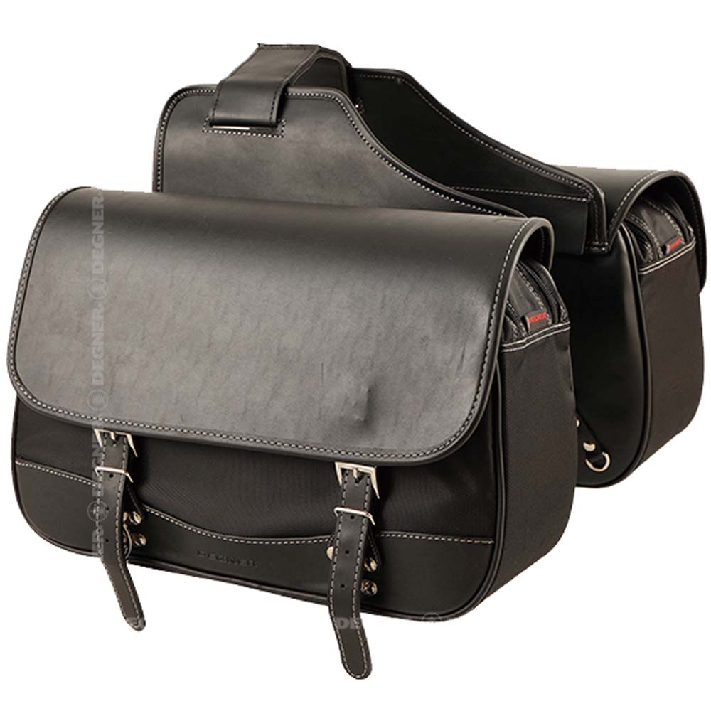 【デグナーWEB正規代理店】 デグナー NB-4B ナイロンサドルバッグ NYLON SADDLEBAG ブラック DEGNER NB-4B