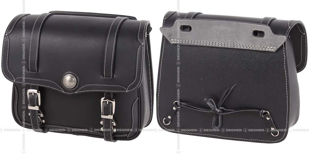 【デグナーWEB正規代理店】デグナー SB-30 レザーサドルバッグ LEATHER SADDLEBAG ブラック SB-30-BK｜モノダイレクト 40,040円