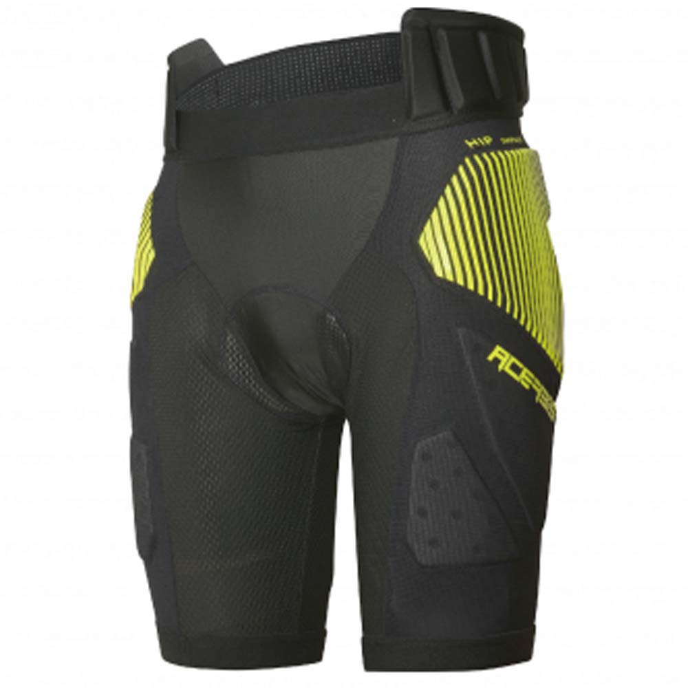 ACERBIS AC-24527★バイク用 インナーウエア インナーパンツ ソフトパッド内蔵 SOFT RUSH パンツ ブラック×イエロー アチェルビス AC-24527