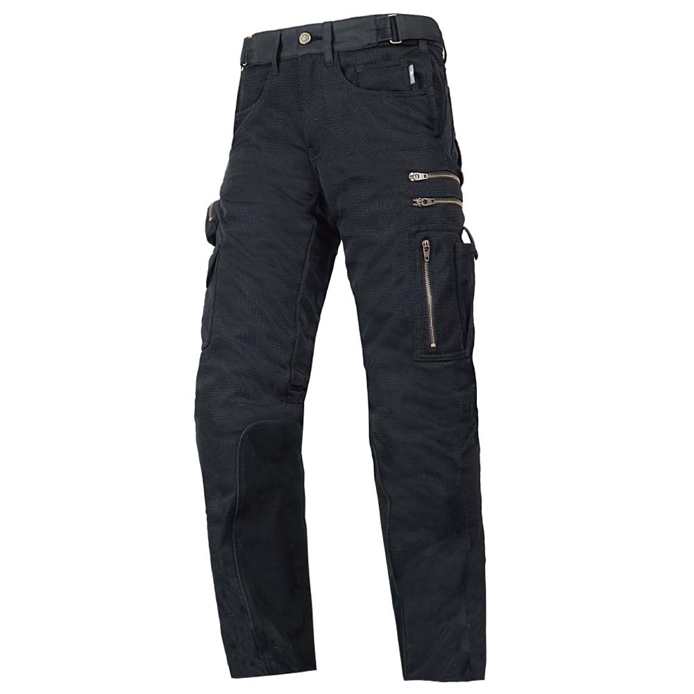 ラフアンドロード RR7516LF★バイカーZIPメッシュパンツルーズフィット ROUGH＆ROAD RR7516LF