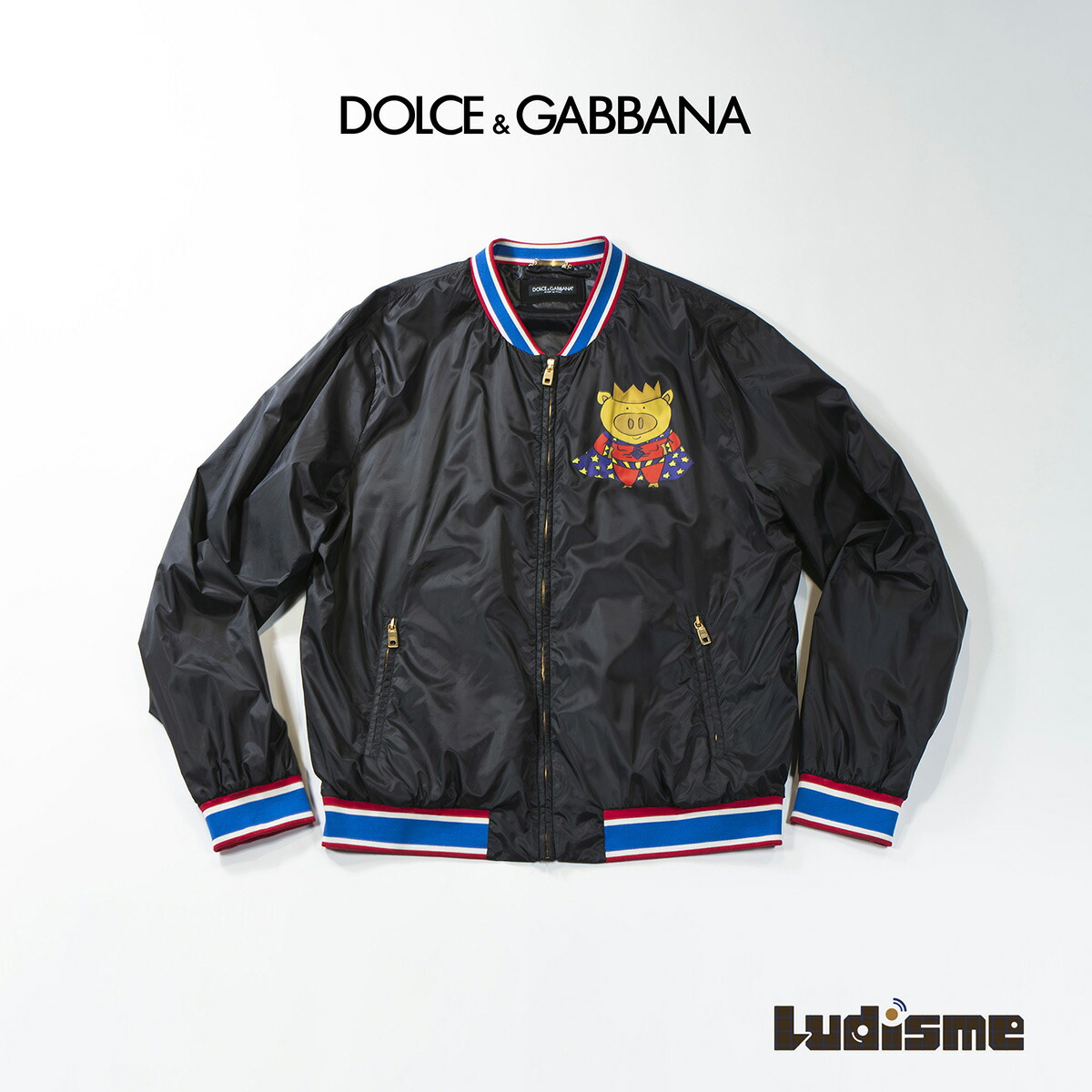 楽天市場】Dolce&Gabbana Wolf Hood Bomber Jacket G9JK0Z G7LRZ