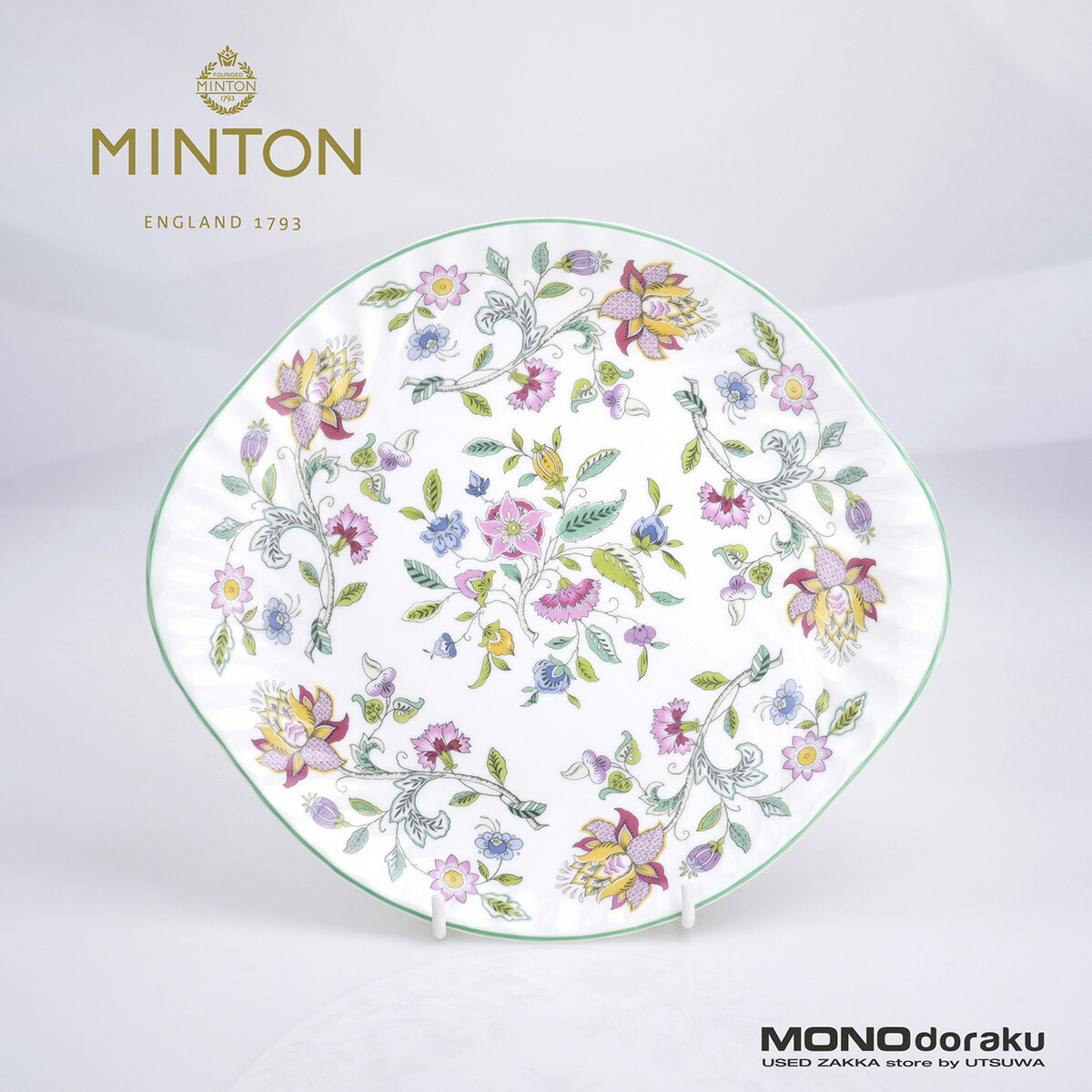 楽天市場】ミントン Minton 英国製 ハドンホール グリーン B＆B