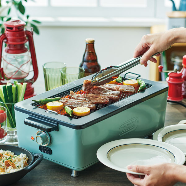 ホットプレート おしゃれ 一人用 焼肉プレート 煙が出ない 焼肉グリル 減煙 q 焼き網 温度調節 卓上 コンパクト 電気 魚焼きグリル 焼鳥 フッ素加工 おうち時間 おうち焼肉 おうちキャンプ 北欧 キッチン家電 ギフト Toffy トフィ スモークレス焼肉ロースター