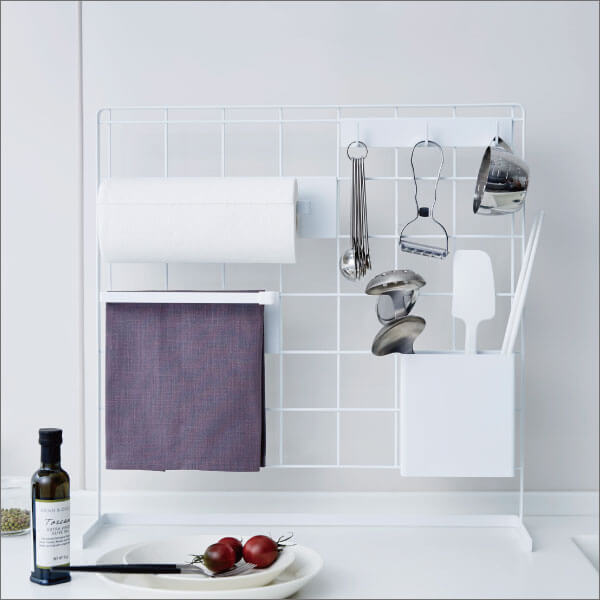 Sale 37 Off キッチン収納 おしゃれ コンロ横ラック シンク周り キッチンツールスタンド キッチンツールフック 壁掛け 北欧 キッチン雑貨 インテリア雑貨 白 ホワイト タワーシリーズ Towerシリーズ 公式 Yamazaki ヤマザキ 山崎実業 キッチン自立式メッシュパネル