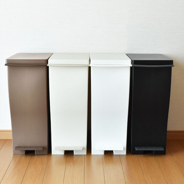 ゴミ箱 おしゃれ ふた付き 分別 キッチン リビング 北欧 インテリア雑貨 45l可 45リットル可 ダストボックス ごみ箱 約30l 約30リットル キャスター付き ホワイト 白 生ゴミ 生ごみ おむつ シンプル ゴミ袋 見えない 約幅25cm Kcud30 クード30 スリムペダル 3個セット