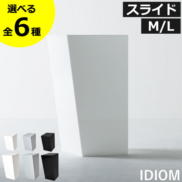 ゴミ箱 45リットル 45ｌ スリム おしゃれ 分別 キッチン ダストボックス 約幅20cm 約幅30cm ふた付き リビング サニタリーボックス トイレポット 大きい 袋が見えない ペットボトル 縦型 小さい 蓋付き 中身 見えない 黒 アクリル ( エアフレーム IDIOM DUST BOX M/L )
