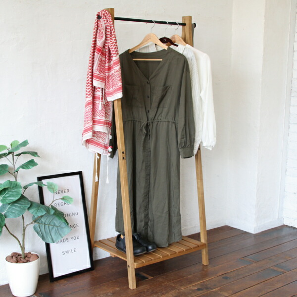 楽天市場】木製ハンガーラック ラック 洋服掛け コート掛け 帽子掛け