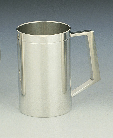 ★送料無料★【桐箱入】 大阪錫器　ジョッキ 寸胴 ※名入不可※ 錫タンブラー 錫製品 ビールジョッキ 名入れ ぐい呑み タンブラー 錫器 茶筒 酒器 誕生日 プレゼント 贈り物 お祝い