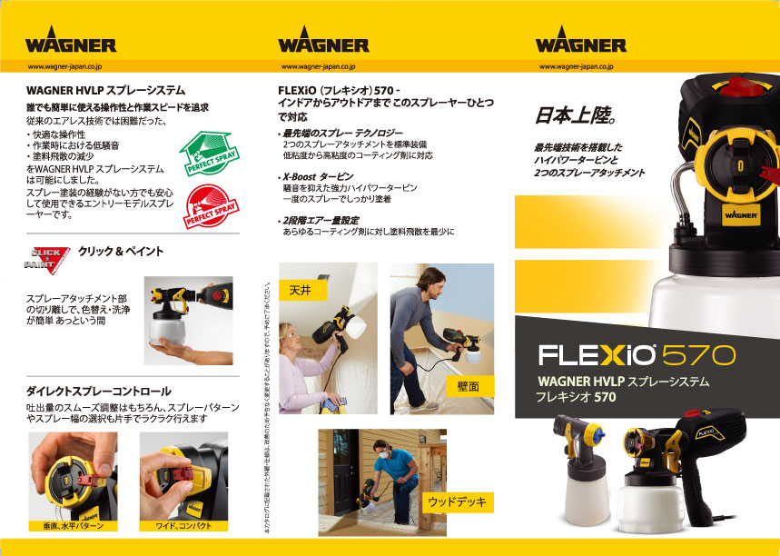 有名な ワグナー スプレーガン フレキシオ570 WAGNER FLEXIO 570 fucoa.cl