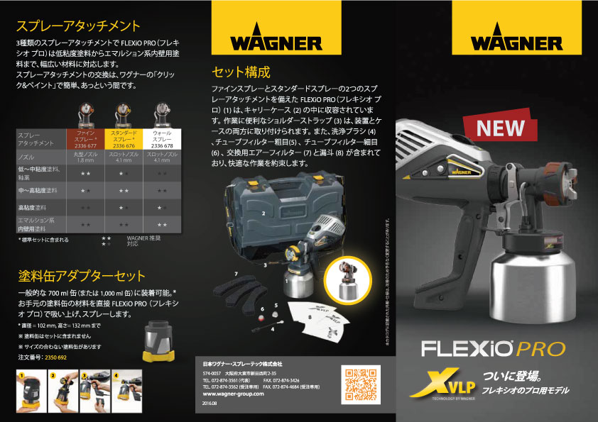 ワグナー フレキシオ570 FLEXIO 電動スプレーガン塗装機 www.gastech