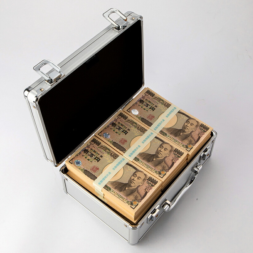 楽天市場】１億円 100万円札束 アルミケース付き 100束 ダミー札束 D 