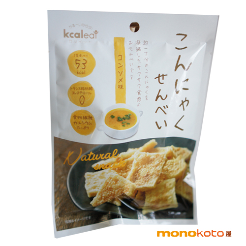 市場 こんにゃくせんべい 1袋15g こんにゃくチップ 1袋 １袋アタリ 53kcal コンソメ ダイエット カルイット