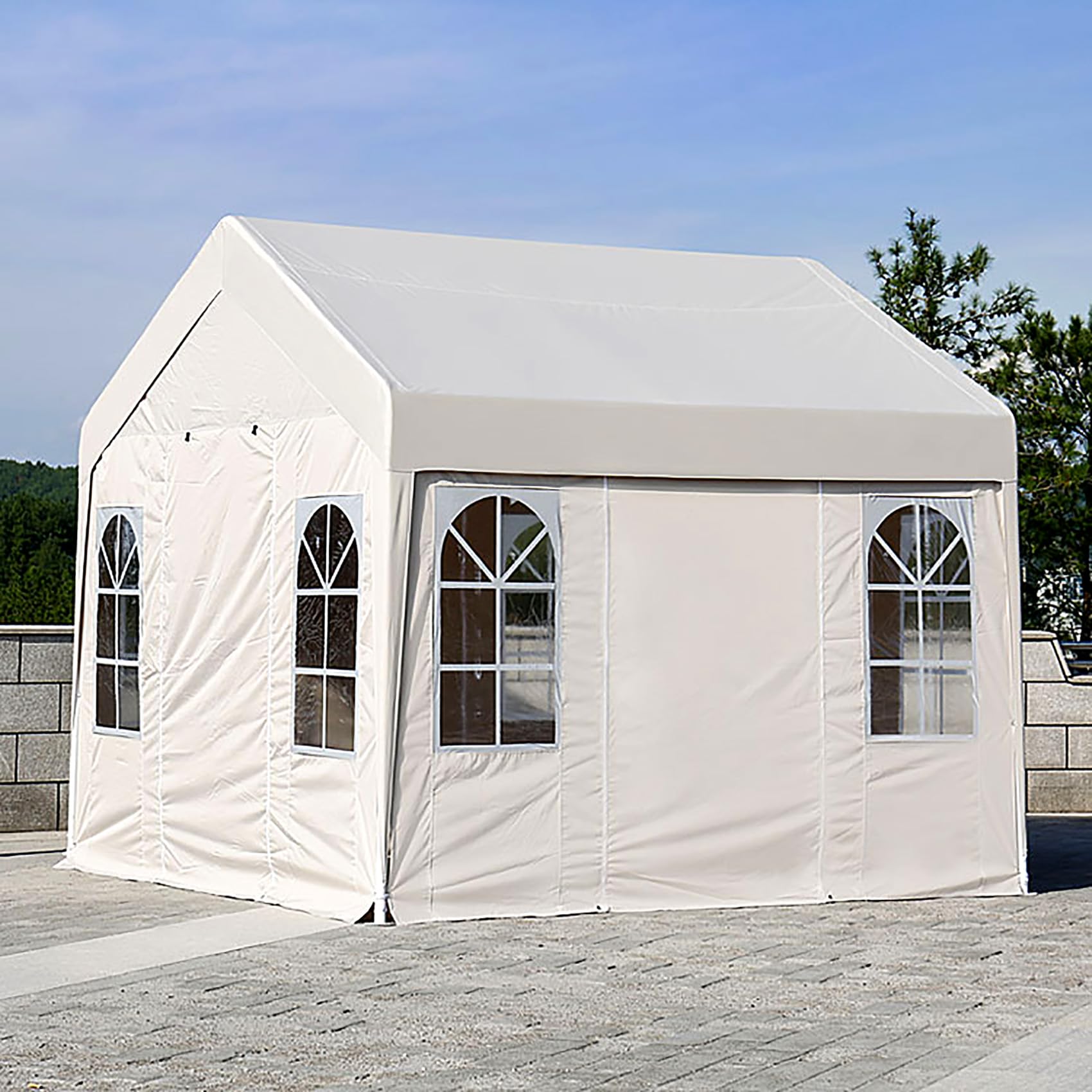 鉄道車両界面 3x3M キャノピーシェルター 携帯型 金属元素天幕 車宿り 車宿り 車 雨避け 雨 納める庫 駐輪場 露天バス発着場 寄りあい