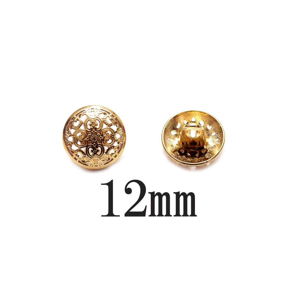 楽天市場】BT-886【メタルボタン】【合金製】【12mm】ゴールド