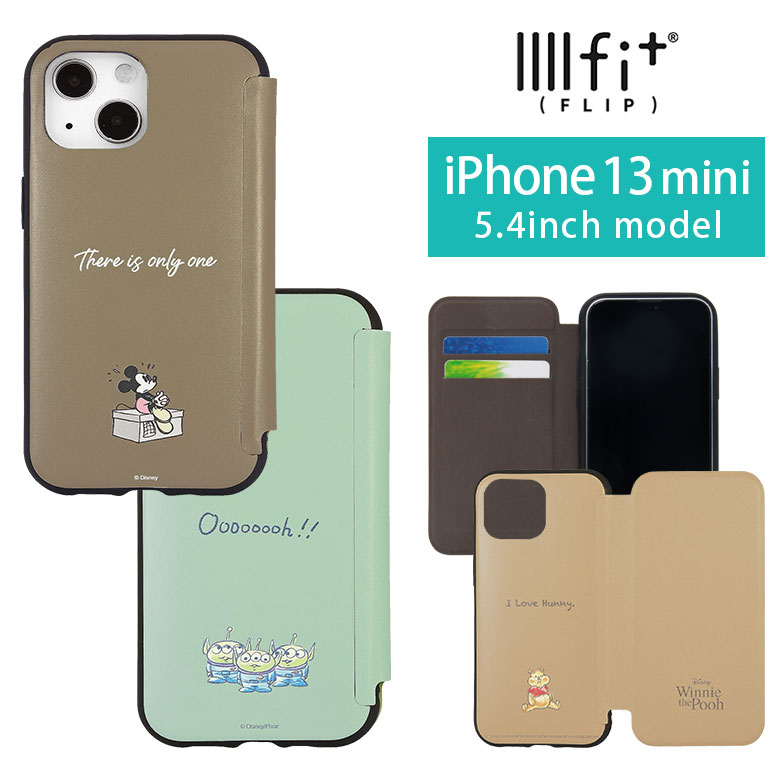 楽天市場】IIIIfit Flip ディズニー iPhone13 mini 手帳型ケース