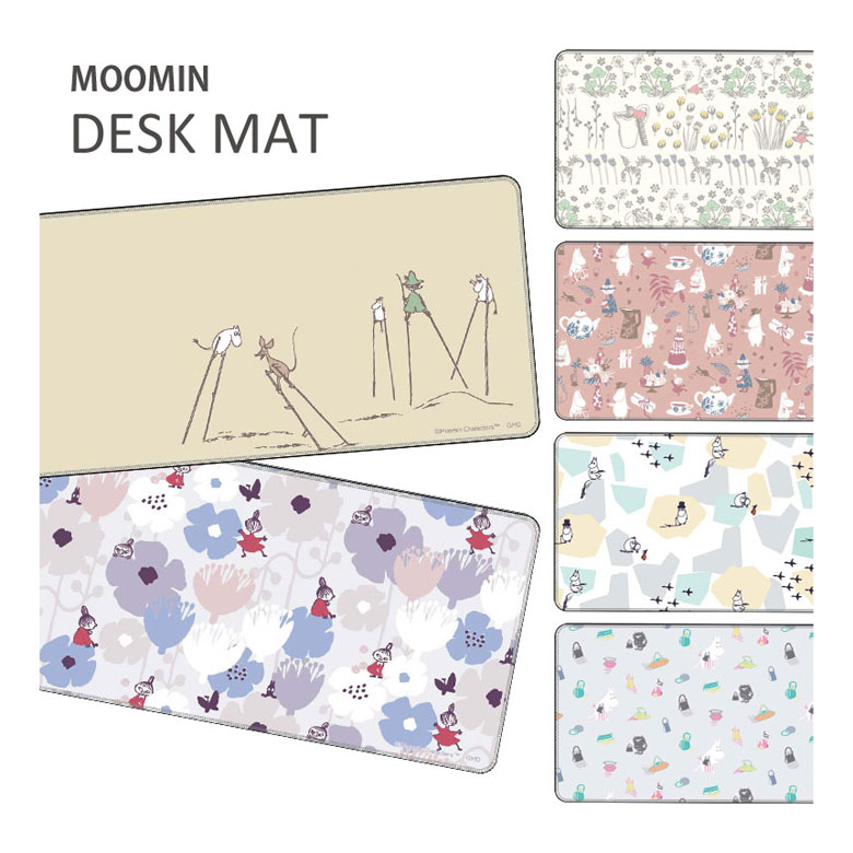 (10%OFFクーポン 9日20:00-18日23:59まで) ムーミン デスクマット 30cm×60cm 大型マウスパッド すべり止め付き 竹馬 海辺 光学式マウスにも対応 マウスパッド デスク マット かわいい キャラクター パソコン ゲーミングマウスパッド | デスクパット デスクパッド画像