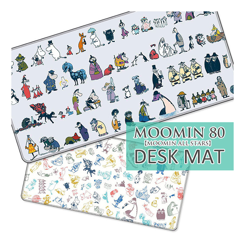 (10%OFFクーポン配布 1/20限定) ムーミン【MOOMIN ALL STARS】 デスクマット 30cm×60cm 大型マウスパッド すべり止め付き 光学式マウスにも対応 雑貨 マウスパッド デスク マット スーパーマン キャラクター パソコン ゲーミングマウスパッド画像