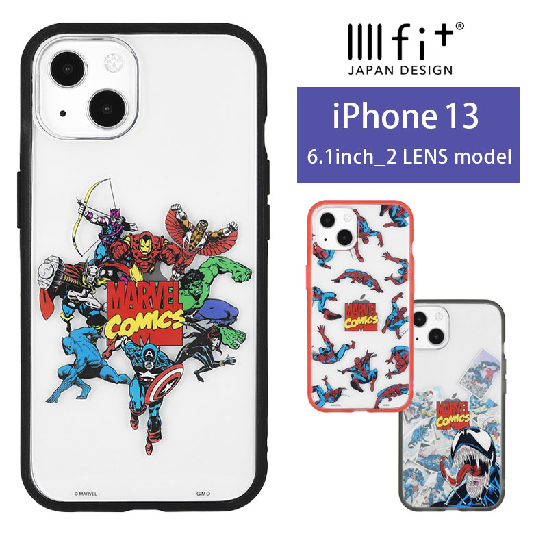 楽天市場】IIIIfit Clear MARVEL iPhone13 mini クリアケース