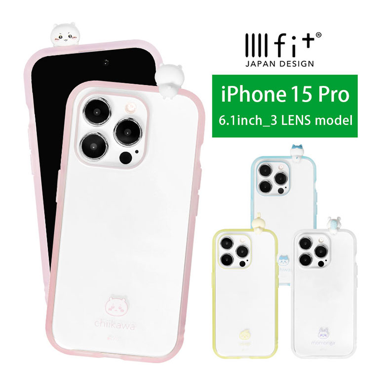 ちいかわ ハチワレ iPhone15 pro IIIIfit Clear スマホケース